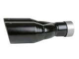 aFe MACH Force-Xp 409 Stainless Steel Clamp-on Exhaust Tip 2.5in Inlet 3.5in Outlet - Black thumbnail 4