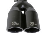 aFe MACH Force-Xp 409 Stainless Steel Clamp-on Exhaust Tip 2.5in Inlet 3.5in Outlet - Black thumbnail 6