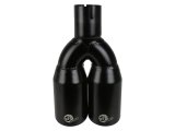 aFe MACH Force-Xp 409 Stainless Steel Clamp-on Exhaust Tip 2.5in Inlet 3.5in Outlet - Black thumbnail 7