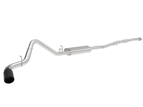aFe Apollo GT Series 19-20 GM 1500 2.7L (T) 409 SS CB Exhaust System w/Black Tip