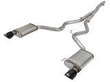 aFe MACH Force XP Exhausts Cat-Back SS-304 EXH w/ Black Tips 15-16 Ford Mustang EcoBoost 2.3L (t) thumbnail 2