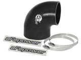 aFe Magnum FORCE CAI Univ. Silicone Coupling Kit (3.5in. ID to 3in. ID) 90Deg. Elbow Reducer - Black thumbnail 2