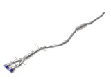 aFe Takeda 2.5in 304 SS Cat-Back Exhaust System w/ Blue Tips 17-20 Honda Civic Si Sedan I4 1.5L thumbnail 1