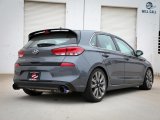 aFe Takeda 2.5in 409 SS Axle-Back Exhaust System Blue Flame 18-20 Hyundai Elantra GT L4-1.6L(t) thumbnail 2