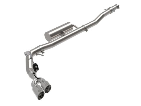 aFe Rebel Series 3in Cat-Back Exhaust Side Exit w/ Polished Tips 19-20 Ford Ranger L4-2.3L (t) thumbnail 1