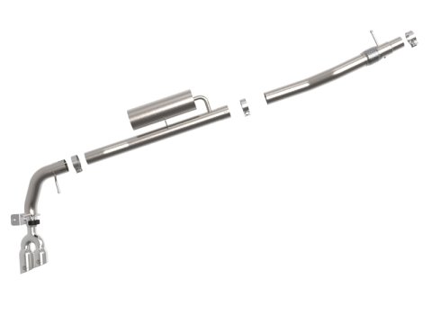 aFe Rebel Series 3in Cat-Back Exhaust Side Exit w/ Polished Tips 19-20 Ford Ranger L4-2.3L (t) thumbnail 3