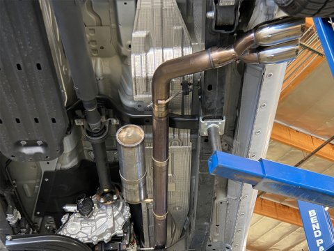 aFe Rebel Series 3in Cat-Back Exhaust Side Exit w/ Polished Tips 19-20 Ford Ranger L4-2.3L (t) thumbnail 4