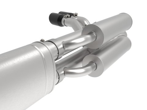 aFe Rebel Series 3in 409 SS Cat-Back Exhaust w/ Black Tips 17-20 Ford F-250/F350 V8 6.2L/7.3L thumbnail 5
