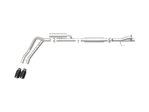 aFe Rebel Series 3in 409 SS Cat-Back Exhaust w/ Black Tips 17-20 Ford F-250/F350 V8 6.2L/7.3L thumbnail 6
