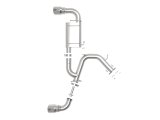 aFe Takeda Exhaust Axle-Back 19-20 Hyundai Veloster N 304SS Polished Dual Tips Exhaust thumbnail 4