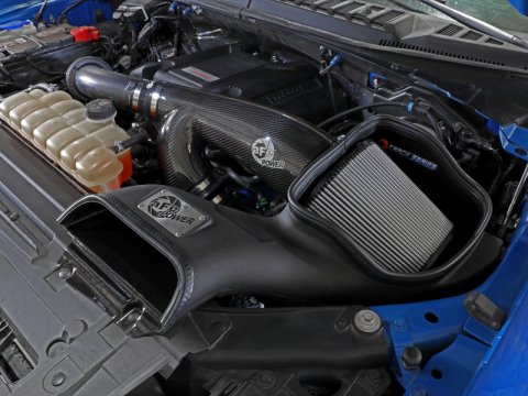 aFe 17-20 Ford F-150/Raptor Track Series Carbon Fiber Cold Air Intake System With Pro DRY S Filters thumbnail 6