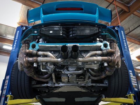 aFe Power MACH Force XP 304 Stainless Secondary Muffler Delete Pipe 14-19 Porsche 911 GT3 3.8L/4.0L thumbnail 3