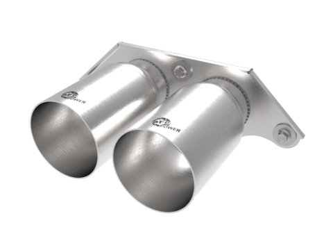 aFe Power Mach Force Xp 4in 304 SS Bolt-On Exhaust Tips Brushed 14-19 Porsche 911 GT3 3.8L/4.0L thumbnail 1