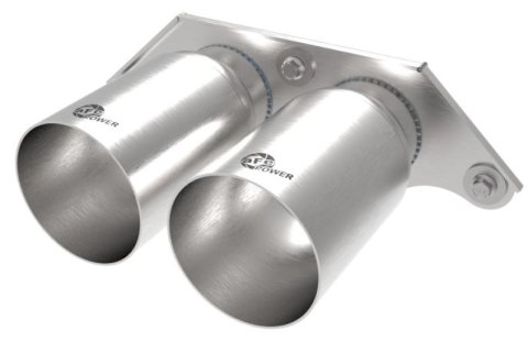 aFe Power Mach Force Xp 4in 304 SS Bolt-On Exhaust Tips Brushed 14-19 Porsche 911 GT3 3.8L/4.0L thumbnail 6