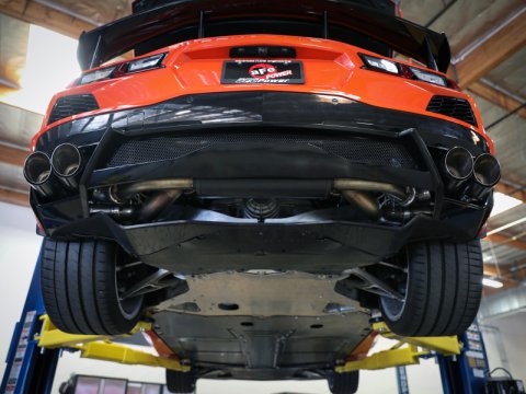 aFe MACH Force-Xp 2-1/2in 304SS Cat-Back 2020 Chevy Corvette (C8) 6.2L - Black Tip thumbnail 3