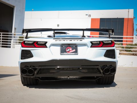 aFe MACH Force-Xp 2-1/2in 304SS Cat-Back 2020 Chevy Corvette (C8) 6.2L - Black Tip thumbnail 5