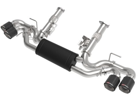 aFe MACH Force-Xp 3in to 2-1/2in 304SS Cat-Back (No NPP) 2020 Chevy Corvette (C8) 6.2L - Carbon Tip thumbnail 2