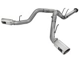 aFe Large Bore-HD 4in 409 Stainless Steel DPF-Back Exhaust w/Polished Tips 15-16 Ford Diesel Truck thumbnail 2