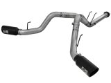 aFe Large Bore-HD 4in 409 Stainless Steel DPF-Back Exhaust w/Black Tip 15-16 Ford Diesel V8 Trucks thumbnail 2