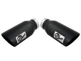 aFe Large Bore-HD 4in 409 Stainless Steel DPF-Back Exhaust w/Black Tip 15-16 Ford Diesel V8 Trucks thumbnail 5