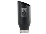 aFe MACH Force-Xp 409 Stainless Steel Clamp-on Exhaust Tip 3in Inlet 4in Outlet - Black thumbnail 1