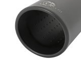 aFe MACH Force-Xp 409 Stainless Steel Clamp-on Exhaust Tip 3in Inlet 4in Outlet - Black thumbnail 5