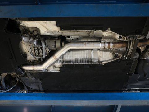 aFe POWER MACH Force-Xp 09-16 Audi A4/A5 B8 L4-2.0L(t) 304 SS 3in. Front Resonator Delete Pipe thumbnail 3