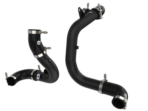 aFe BladeRunner 15-20 VW GTI (MKVII) L4-2.0L (t) Aluminum Hot and Cold Charge Pipe Kit Black thumbnail 2