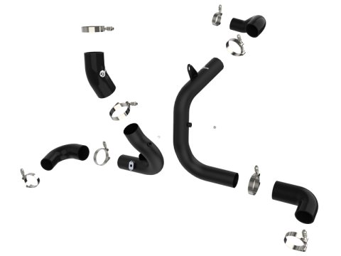 aFe BladeRunner 15-20 VW GTI (MKVII) L4-2.0L (t) Aluminum Hot and Cold Charge Pipe Kit Black thumbnail 8