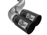 aFe Power 15-16 Ford F250/F350 6.7L Diesel Rebel XD 4in 409 SS DPF-Back Exhaust System - Black Tips thumbnail 2