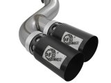 aFe Power 11-14 Ford F250/F350 6.7L Diesel Rebel XD 4in 409 SS DPF-Back Exhaust System - Black Tips thumbnail 2