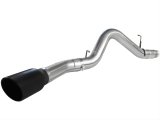 aFe MACH Force XP Exhaust 5in DPF-Back SS 11-13 GM Diesel Trucks V8-6.6L (td) (LML) (Blk Tip) thumbnail 1