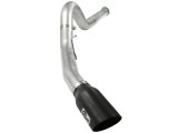 aFe Atlas 5in DPF-Back Aluminized Steel Exh Sys Ford Diesel Trucks 11-14 v8-6.7L td wrinkled blk tip thumbnail 1