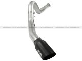 aFe Atlas 5in DPF-Back Aluminized Steel Exh Sys Ford Diesel Trucks 11-14 v8-6.7L td wrinkled blk tip thumbnail 2