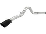 aFe Atlas 5in DPF-Back Aluminized Steel Exh Sys Ford Diesel Trucks 11-14 v8-6.7L td wrinkled blk tip thumbnail 8