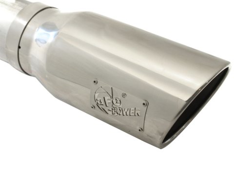 aFe MACHForce XP 5in DPF-Back Stainless Steel Exh Sys, polished tip,Ford Diesel Trucks 08-10 V8-6.4L thumbnail 3