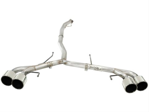 aFe Takeda 3in SS Exhaust Cat-Back 09-14 Nissan GTR V6 3.8L Polished Tips thumbnail 1