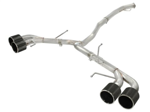aFe Takeda 3in SS Exhaust Cat-Back 09-14 Nissan GTR V6 3.8L Carbon Fiber Tips thumbnail 1