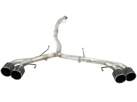 aFe Takeda 3in SS Exhaust Cat-Back 09-14 Nissan GTR V6 3.8L Carbon Fiber Tips thumbnail 4