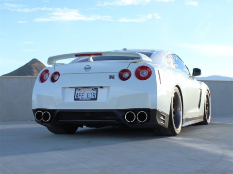 aFe Takeda 3in SS Exhaust Cat-Back 09-14 Nissan GTR V6 3.8L Carbon Fiber Tips thumbnail 6
