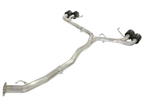 aFe Takeda 3in SS Exhaust Cat-Back 09-14 Nissan GTR V6 3.8L Carbon Fiber Tips thumbnail 8