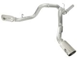 aFe MACH Force XP Exhaust 4inch DP-Back All SS 2011-14 GM Diesel Trucks V8-6.6L LML Polished thumbnail 1
