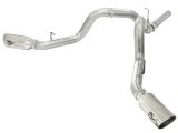 aFe MACH Force XP Exhaust 4inch DP-Back All SS 2011-14 GM Diesel Trucks V8-6.6L LML Polished thumbnail 2