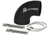 aFe Magnum FORCE CAI Univ. Silicone Reducing Coupler (4in. to 3.5in. ID) 90Deg. Elbow - Black thumbnail 4