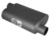 aFe Scorpion Replacement Alum Steel Muffler 2-1/2in In/Out Baffled Offset/Offset 13inL x10inW x4inH thumbnail 1