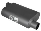 aFe Scorpion Replacement Alum Steel Muffler 2-1/2in In/Out Baffled Offset/Offset 13inL x10inW x4inH thumbnail 2