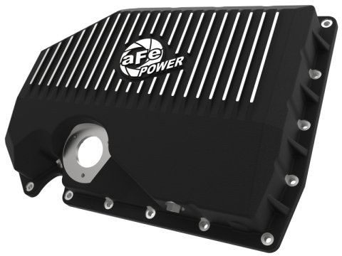 aFe 05-19 VW 1.8L/2.0L w/ Oil Sensor Engine Oil Pan Black POWER Street Series w/ Machined Fins thumbnail 1