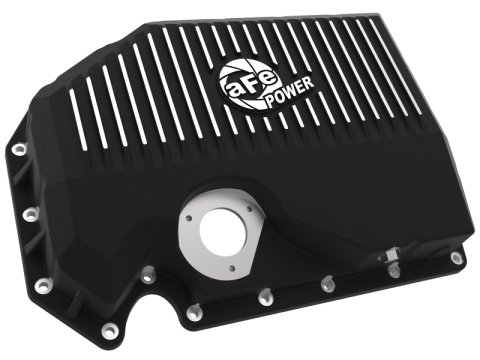 aFe 05-19 VW 1.8L/2.0L w/ Oil Sensor Engine Oil Pan Black POWER Street Series w/ Machined Fins thumbnail 3