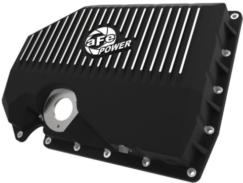 aFe 05-19 VW 1.8L/2.0L w/ Oil Sensor Engine Oil Pan Black POWER Street Series w/ Machined Fins thumbnail 6