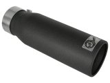 aFe MACH Force XP Exhausts Tips SS-304 EXH Tip 3in x 4Out x 12L Bolt-On (blk) thumbnail 1